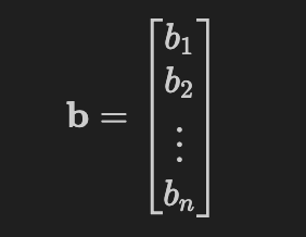 Bias Vector